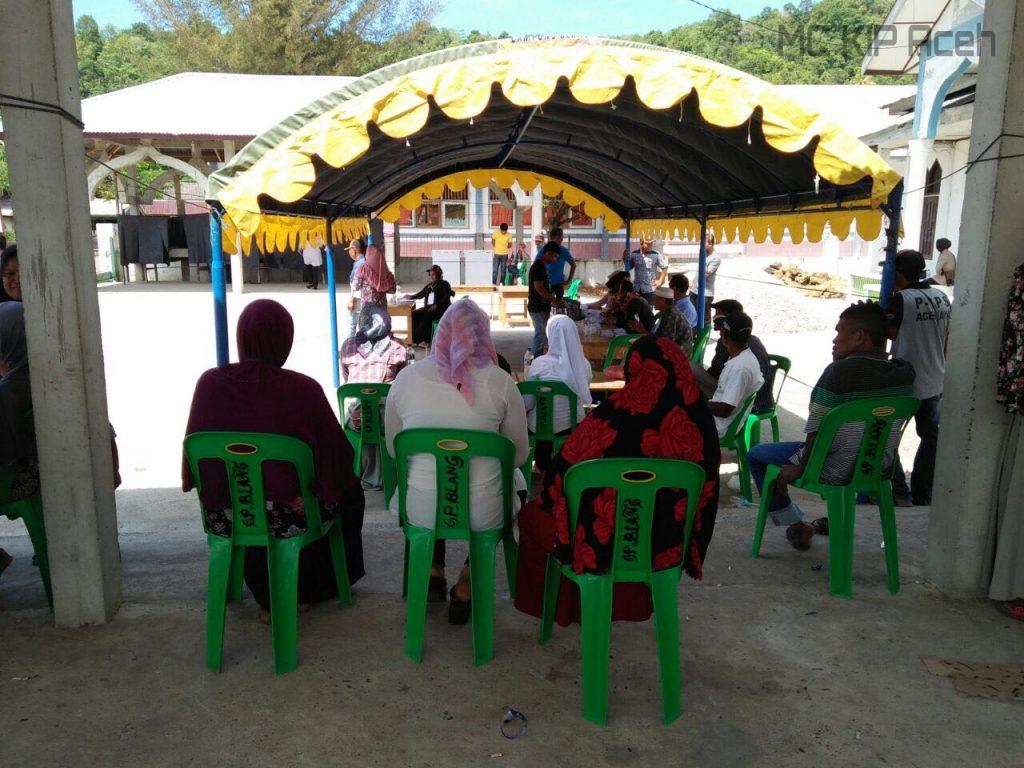 TPS di Gampong Lampoh Blang, Kecamatan Krueng Sabe, Aceh Jaya