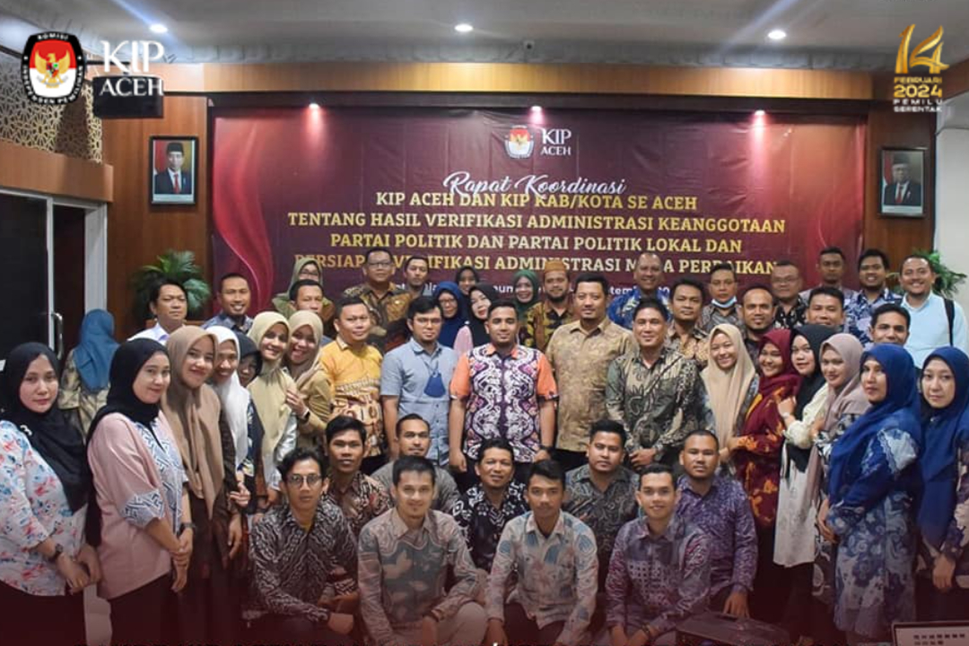 Divisi Teknis Penyelenggaraan Pemilu KIP Aceh Pusatkan Rakor bersama KIP Kabupaten/Kota Se Aceh Tentang Hasil Verifikasi Administrasi Keanggotaan Partai Politik dan Partai Politik Lokal dan Persiapan Verifikasi Administrasi Masa Perbaikan di Kota Lhokseumawe