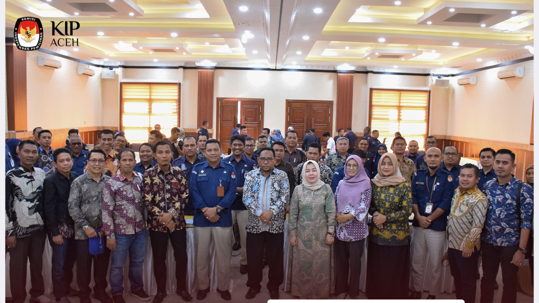KIP Aceh dan KIP Kabupaten/Kota Pusatkan Rapat Kerja Penyusunan dan Pencermatan Anggaran Pemilihan Tahun 2024 di Banda Aceh
